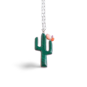 Large El Saguaro (Cactus) Milagro Necklace