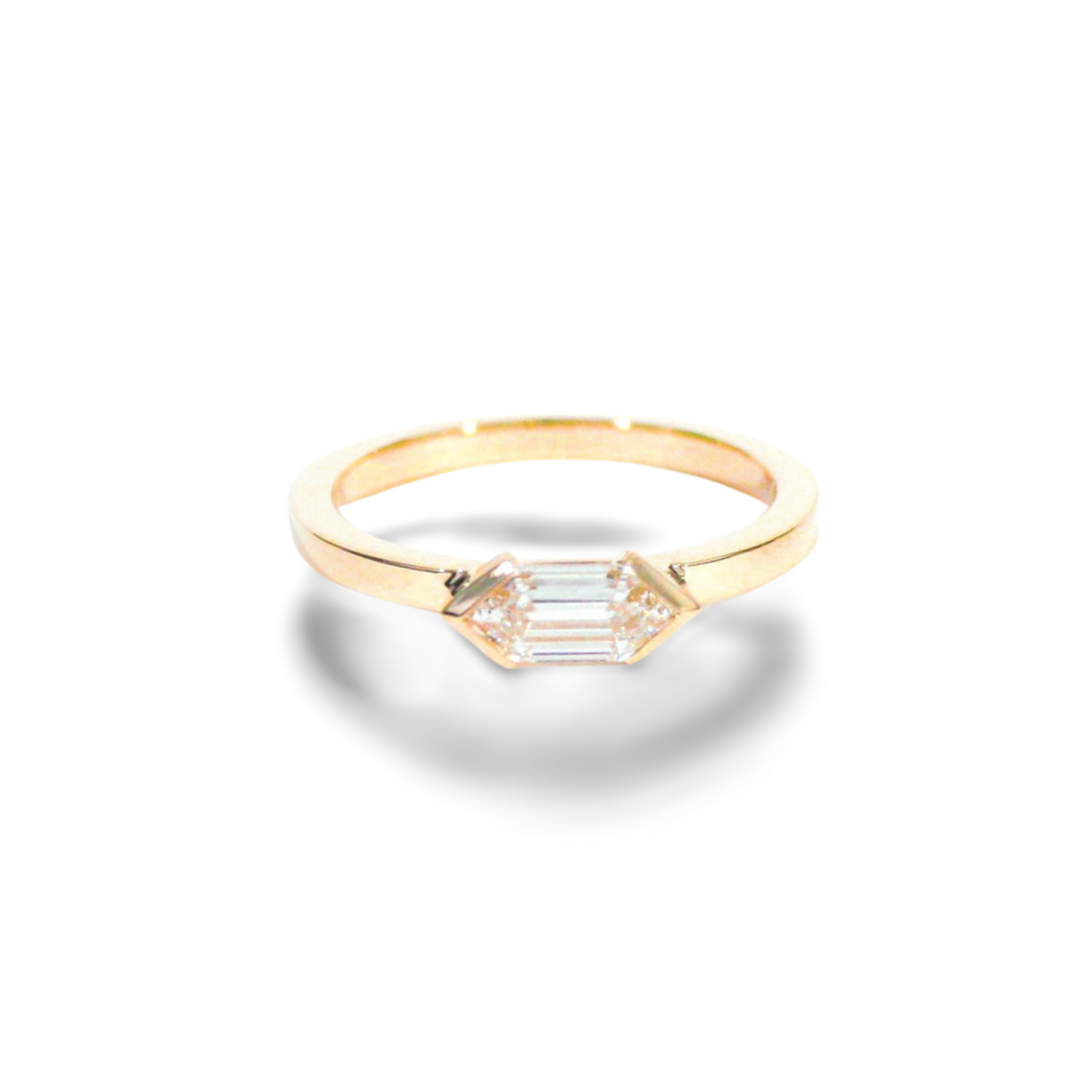 Dakota Hexagon Diamond Ring