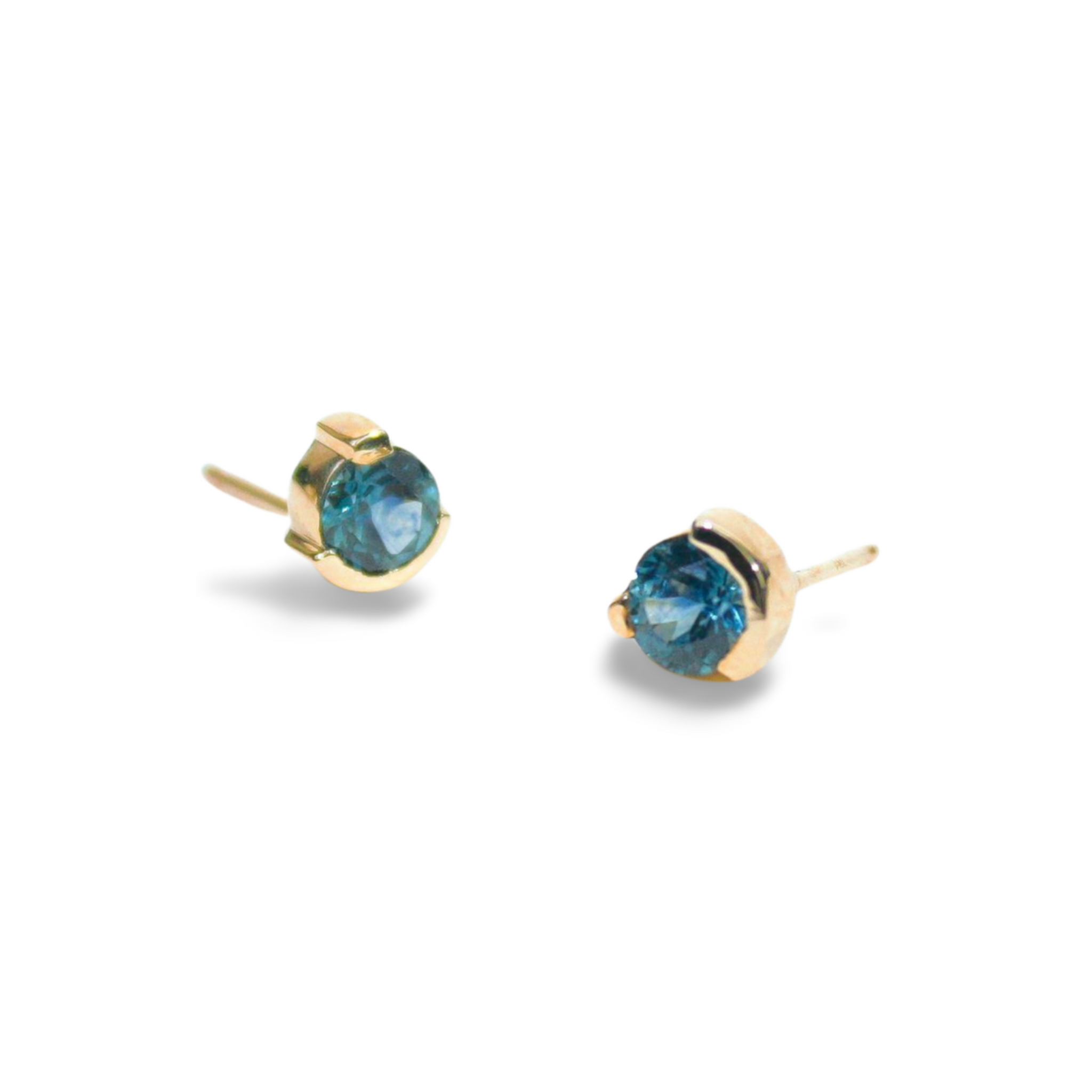 Aurora Blue Sapphire Studs