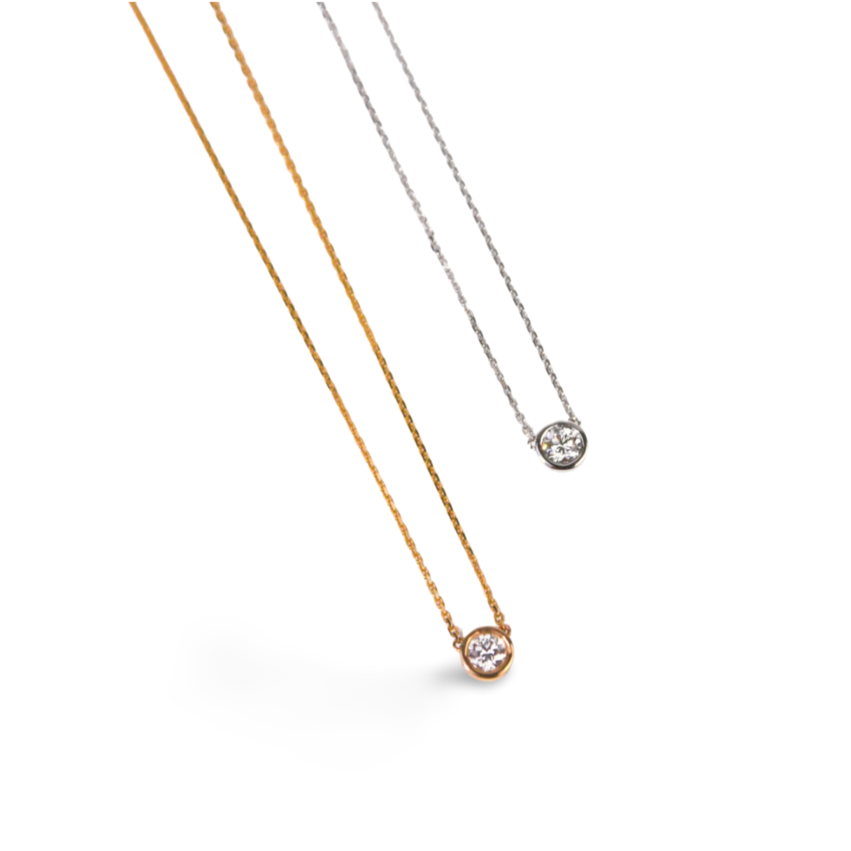 Polaris Round Diamond Necklace