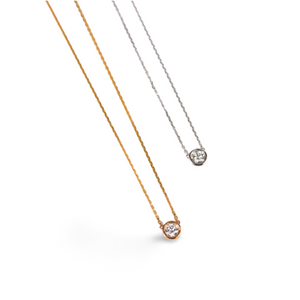 Polaris Round Diamond Necklace