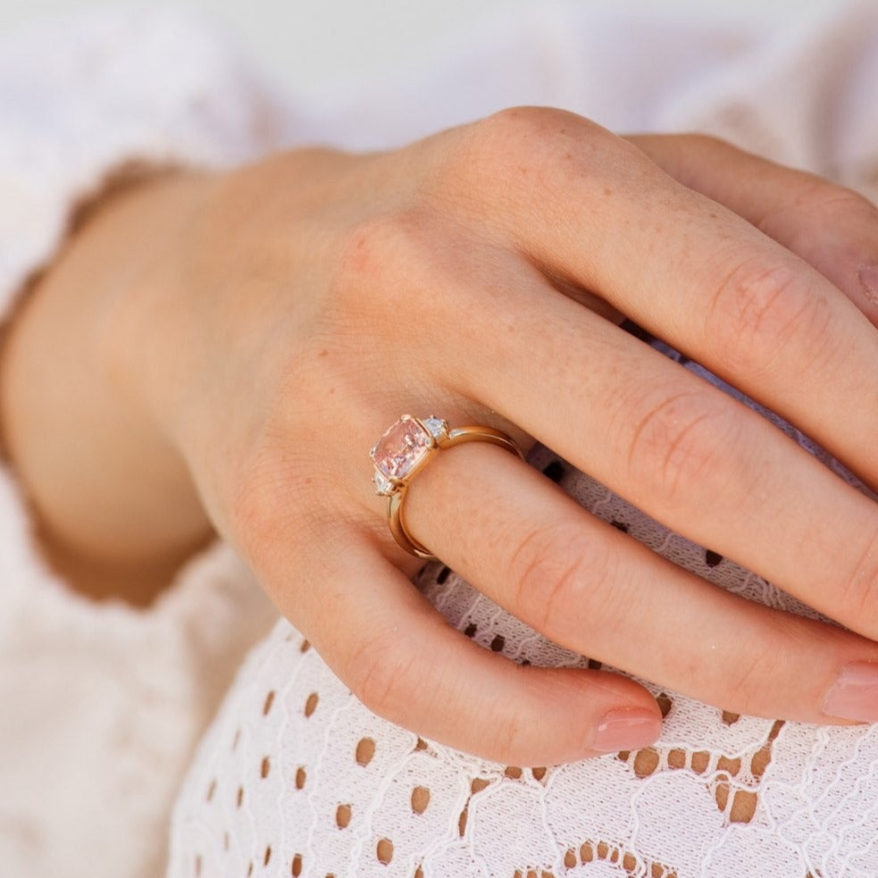 Sedona Padparadscha Pink Sapphire Ring