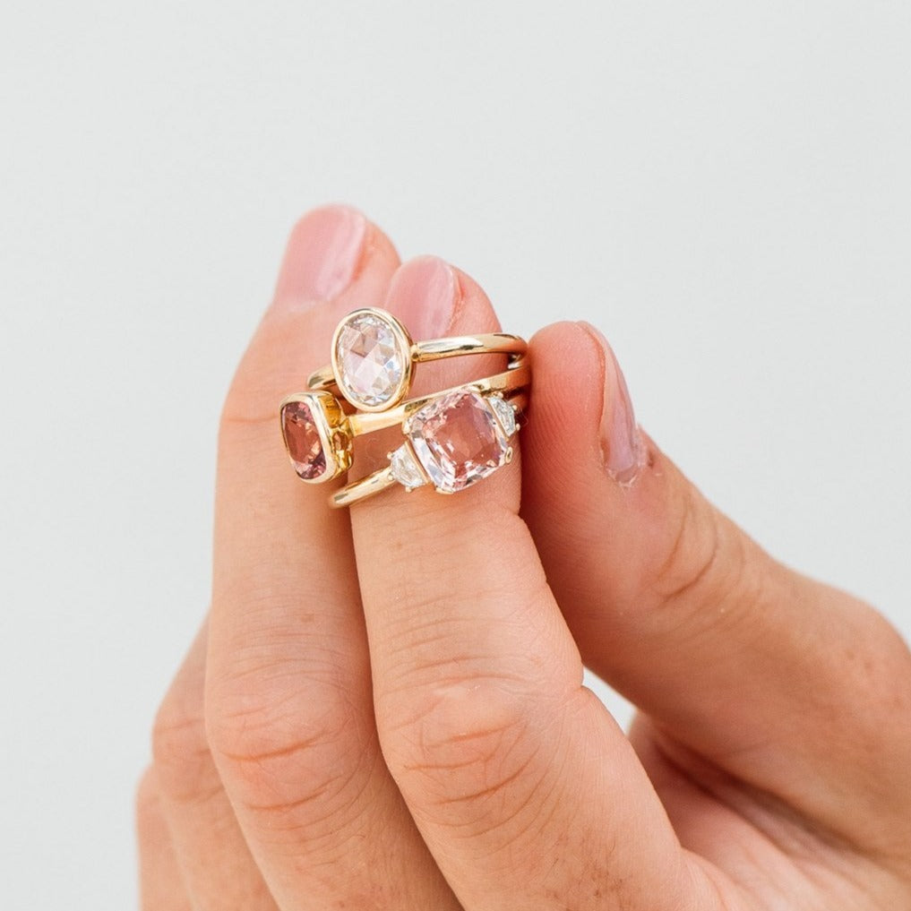 Sedona Padparadscha Pink Sapphire Ring