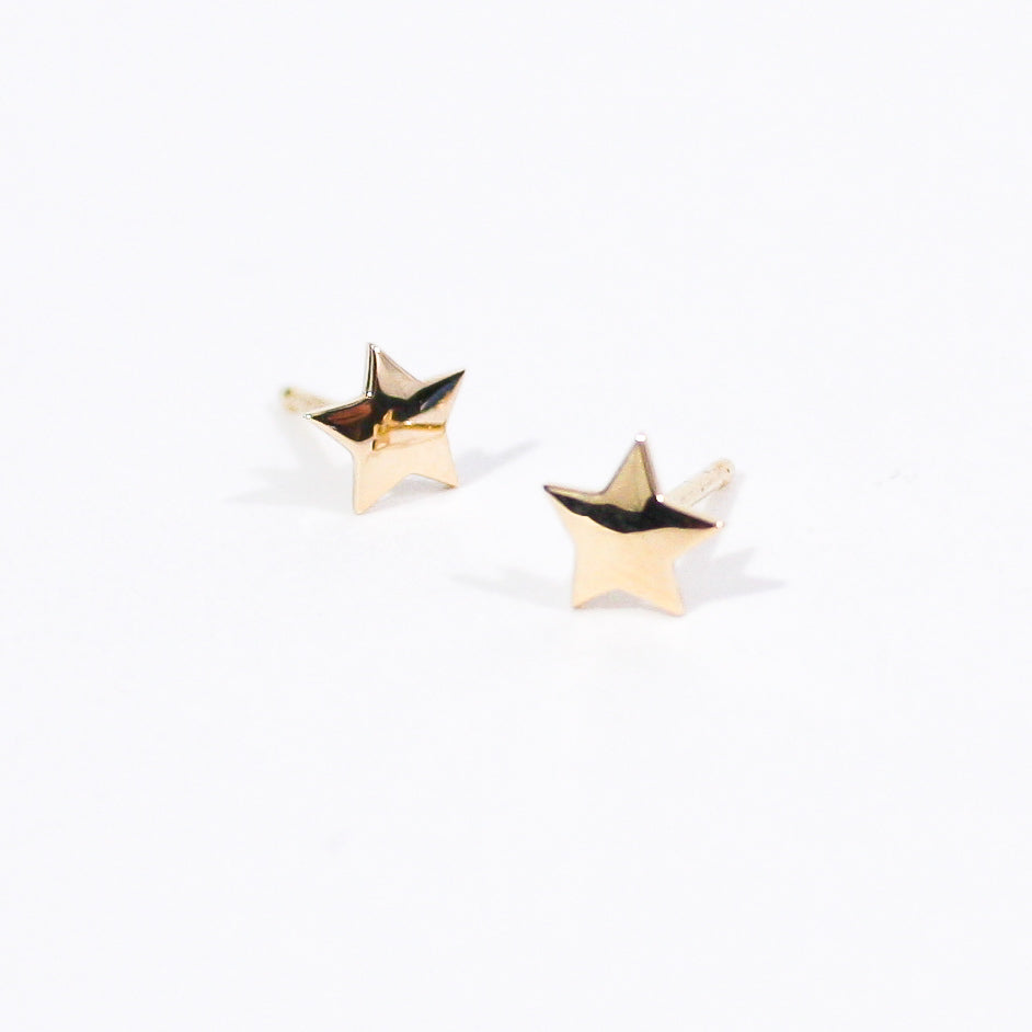 Small Star Gold Hoop Earrings - Marmalade design jewellery | Shop